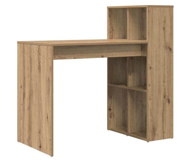 Escritorio - mesa de ordenador con estante roble artesanal 108 x 55 x 103.5 cm