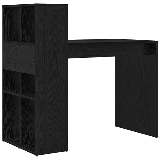 Secretária Escrivaninha de computador - Carvalho preto 108 x 55 x 103,5 cm Madeira processada