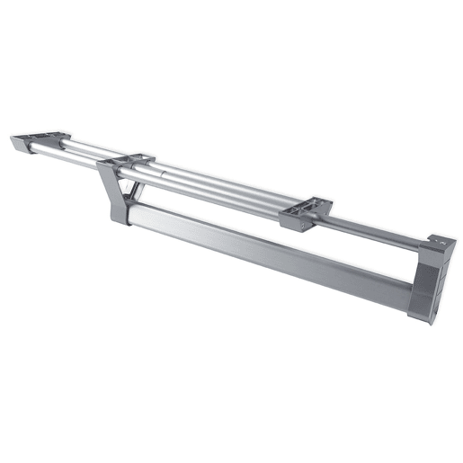 Organizador de armário autoextensível, cinza metálico Organizador de armário autoextensível, cinza metálico