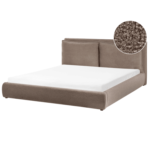 Beliani Cama Bouclé BAJONNA Beliani Cama Bouclé BAJONNA