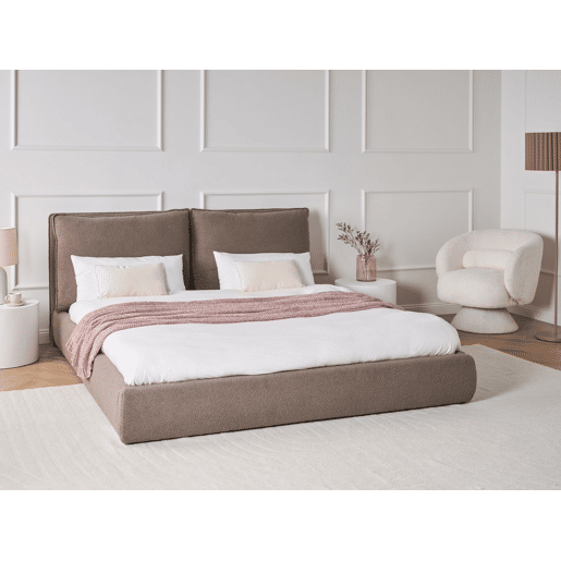 Beliani Cama Bouclé BAJONNA Beliani Cama Bouclé BAJONNA