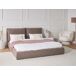Beliani Cama matrimonial Bouclé Bajonna Beliani Cama matrimonial Bouclé Bajonna Gris