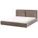 Beliani Cama matrimonial Bouclé Bajonna Beliani Cama matrimonial Bouclé Bajonna Gris