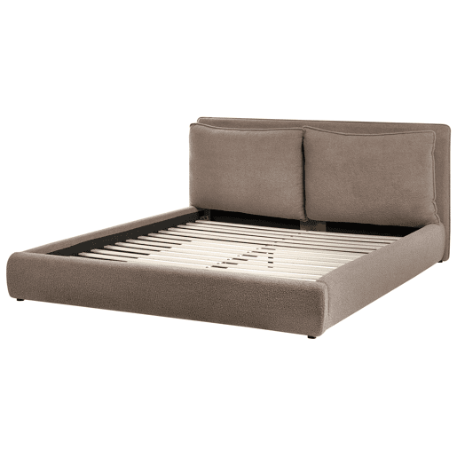 Beliani Cama Bouclé BAJONNA Beliani Cama Bouclé BAJONNA