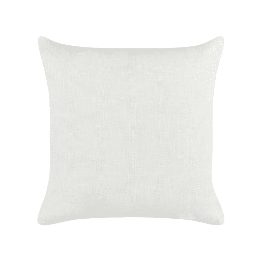 Conjunto de 2 almofadas decorativas MILAS Linho 50 x 50 cm PretoBranco Às riscas