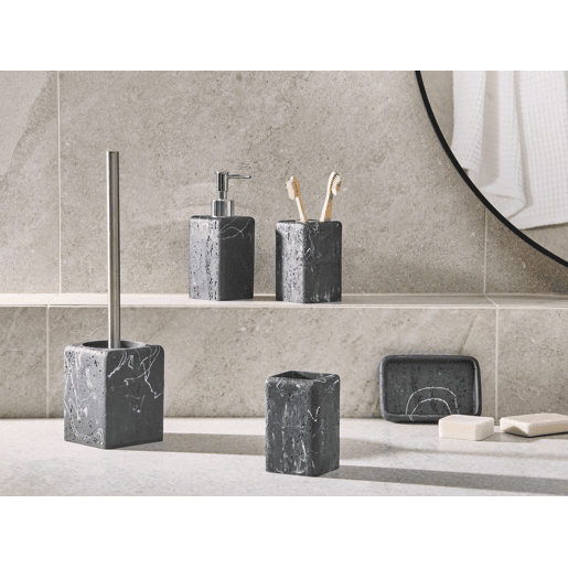 Conjunto de 5 acessórios para a casa de banho VILCANOTA Mármore preto