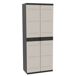 Armario escobero exterior Titanium con 2 puertas y 4 estantes Armario escobero exterior Titanium con 2 puertas y 4 estantes Negro