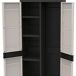 Armario escobero exterior Titanium con 2 puertas y 4 estantes Armario escobero exterior Titanium con 2 puertas y 4 estantes Negro