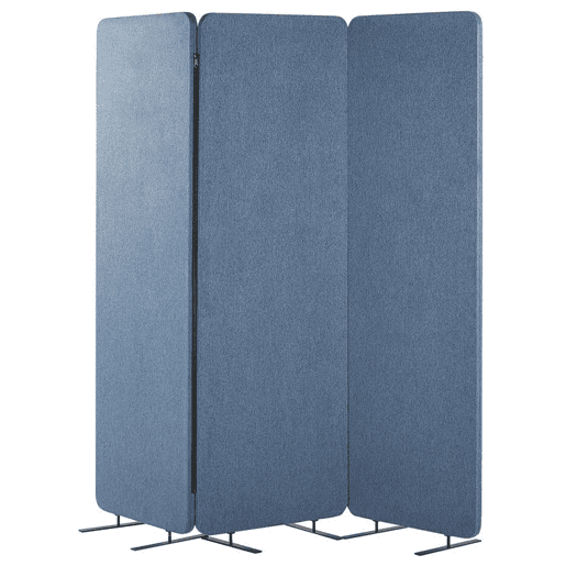Biombo com 3 painéis acústicos STANDI Azul 184 cm 184 cm