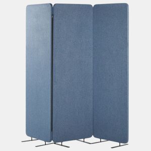 Biombo com 3 painéis acústicos STANDI Azul 184 cm 184 cm