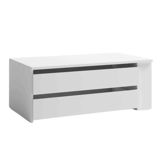 Guarda-roupa interior Sava Cômoda em branco mate com 2 gavetas em melamina 88x35x49 cm Guarda-roupa interior Sava Cômoda em branco mate com 2 gavetas em melamina 88x35x49 cm