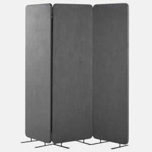 Biombo com 3 painéis acústicos STANDI Cinzento 184 cm 184 cm