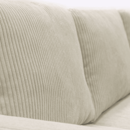 Sofá Ulises Chaise Longue Duplo, Sofá-cama Conversível, Sofá em U de 4-5 Lugares Bege 297 cm