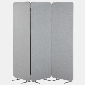 Biombo com 3 painéis acústicos STANDI Cinzento claro 184 cm 184 cm