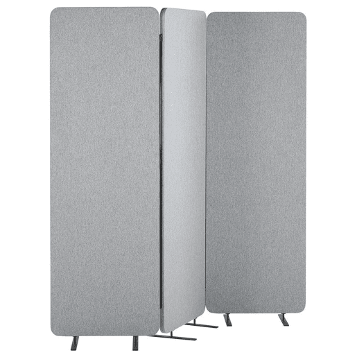 Biombo com 3 painéis acústicos STANDI Cinzento claro 184 cm 184 cm