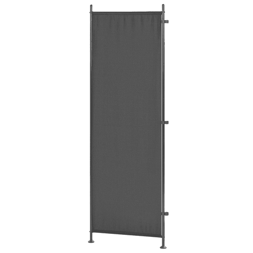 Biombo com 5 painéis NARNI Preto 267 cm 170 cm