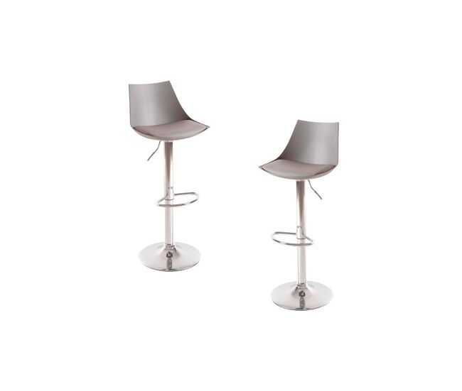 Pack 2 taburetes nery - gris claro