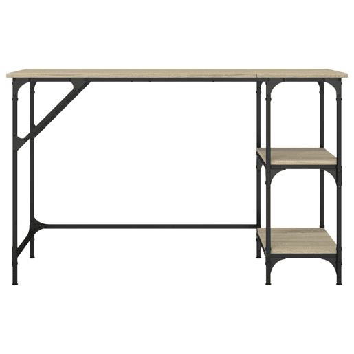 Secretária Escrivaninha de computador - 120x50x75 cm metalderivados madeira carvalho sonoma