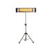 Calefactor halógeno 3000W para uso interior o exterior Calefactor halógeno 3000W para uso interior o exterior Plateado