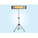Calefactor halógeno 3000W para uso interior o exterior Calefactor halógeno 3000W para uso interior o exterior Plateado