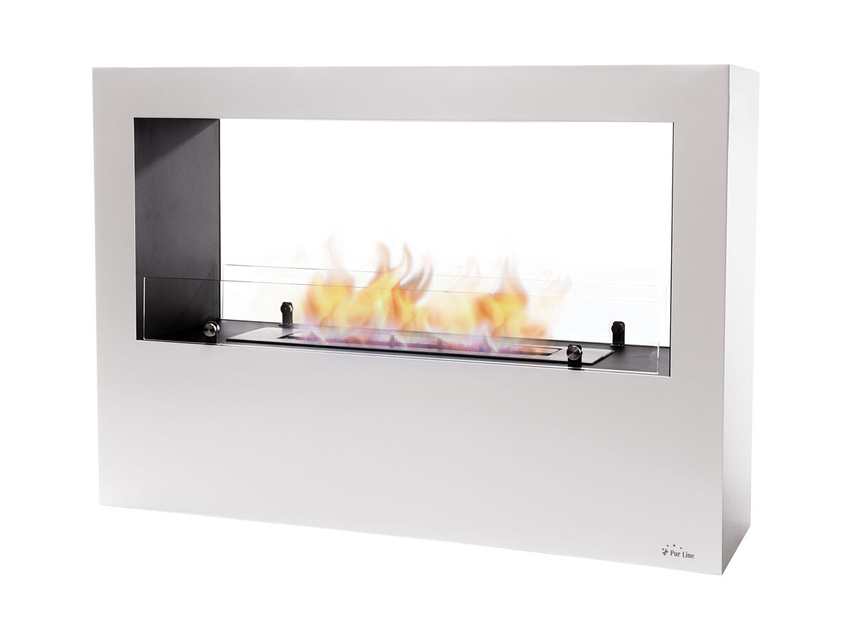 Chimenea de etanol de suelo de grandes dimensiones en acero
