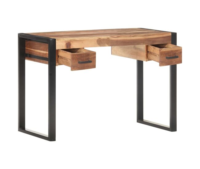 Escritorio - mesa de ordenador de madera maciza 110x50x76 cm