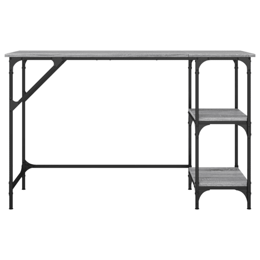 Secretária Escrivaninha de computador - 120x50x75 cm metalderivados de madeira cinza sonoma