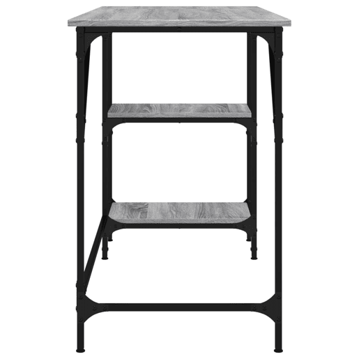 Secretária Escrivaninha de computador - 120x50x75 cm metalderivados de madeira cinza sonoma