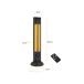 Calefactor halógeno 2000W con mando a distancia Calefactor halógeno 2000W con mando a distancia Negro