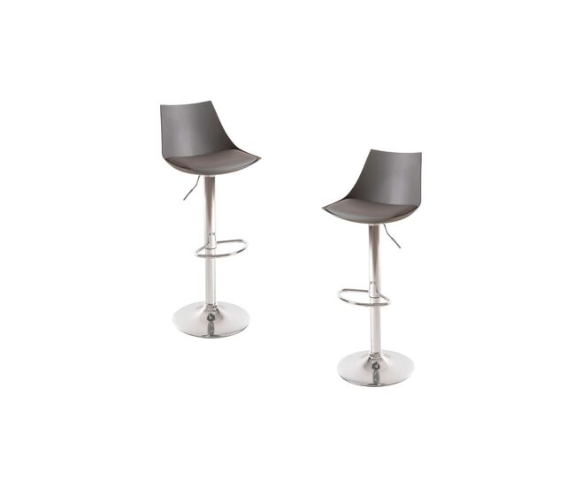 Pack 2 taburetes nery - gris oscuro
