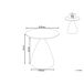 Beliani Mesa auxiliar Hierro CORELLA 45x45 Beliani Mesa auxiliar Hierro CORELLA 45x45 Marrón