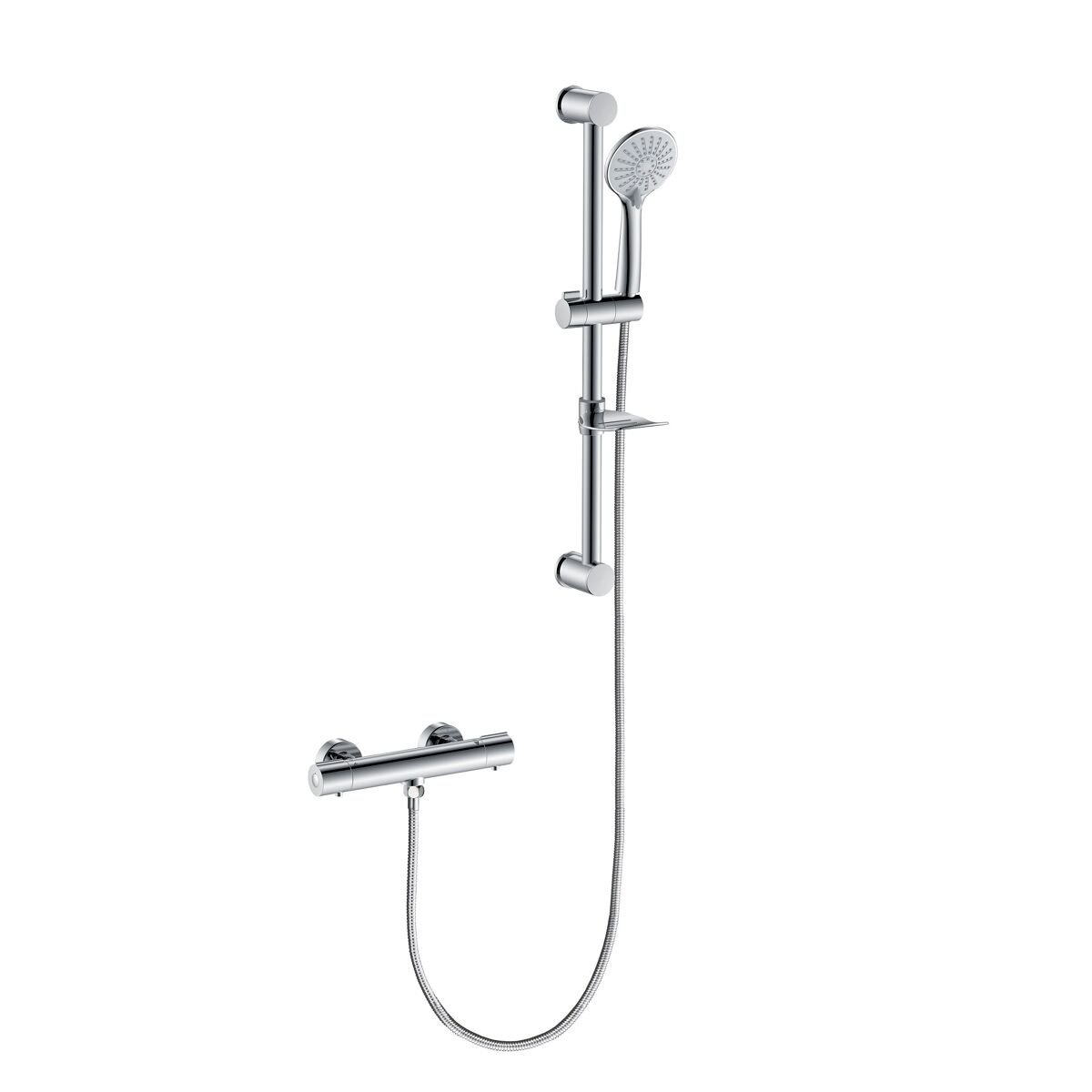 Columna de Ducha Barra AICA con Ducha de Mano Redondo