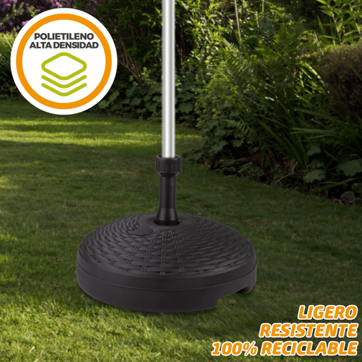 Base para guarda-sol circular antracite 19-33 mm Aktive