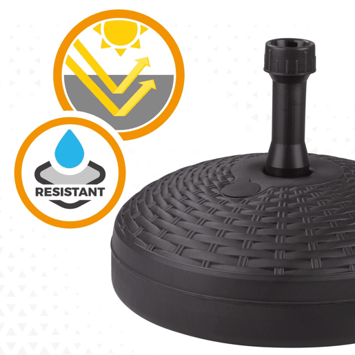 Base para guarda-sol circular antracite 19-33 mm Aktive