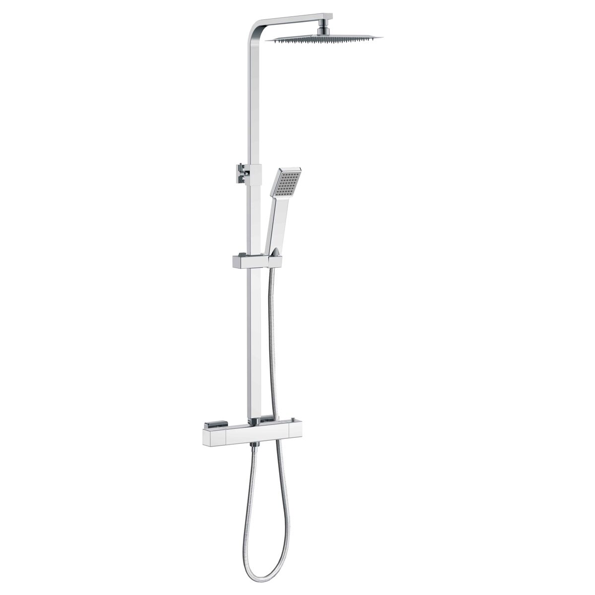 AICA Columna de Ducha Termostática, Alcachofa y Ducha Superior