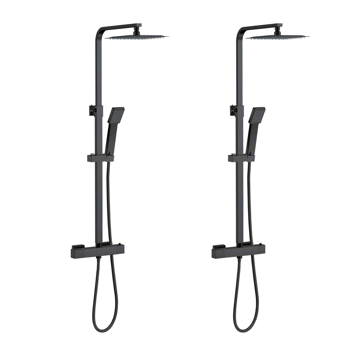 AICA 2 columnas de ducha termostáticos con columna ajustable