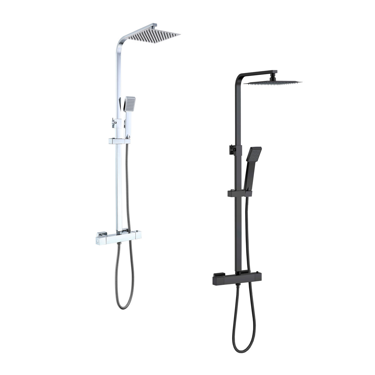 AICA 2 columnas de duchas termostáticas con y duchas de mano