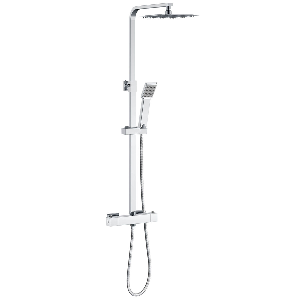 AICA Columna de Ducha Termostática, Alcachofa y Ducha Superior