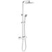 AICA Columna de Ducha Termostática, Alcachofa y Ducha Superior AICA Columna de Ducha Termostática, Alcachofa y Ducha Superior Cromo
