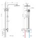 AICA Columna de Ducha Termostática| Alcachofa|Sistema de Ducha AICA Columna de Ducha Termostática| Alcachofa|Sistema de Ducha Cromo