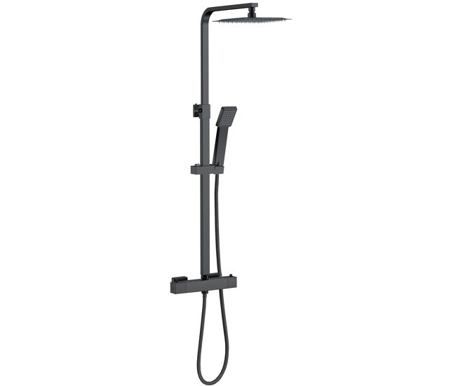 Columna de ducha termostática aica con alcachofa y ducha superior