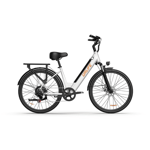 E-bike URLIFE E26 - Motor 250W Bateria 36V 13Ah Pneus de 26 Polegadas Freio a Disco - Branco