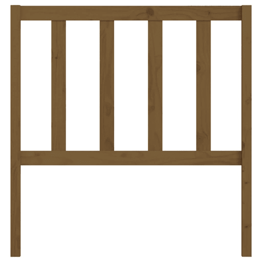 Cabeceira - Cabeceira de cama 96x4x100 cm pinho maciço castanho mel