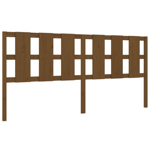Cabeceira - Cabeceira de cama 205,5x4x100 cm pinho maciço castanho mel