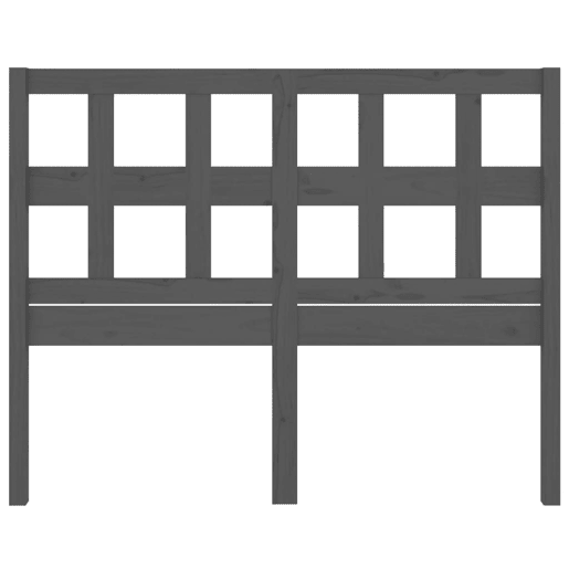 Cabeceira - Cabeceira de cama 125,5x4x100 cm pinho maciço cinzento