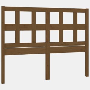 Cabeceira - Cabeceira de cama 205,5x4x100 cm pinho maciço castanho mel