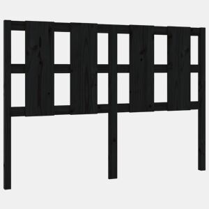 Cabeceira - Cabeceira de cama 145,5x4x100 cm pinho maciço preto