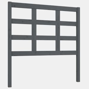 Cabeceira - Cabeceira de cama 95,5x4x100 cm pinho maciço cinzento