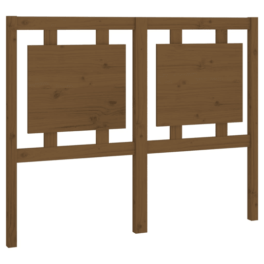 Cabeceira - Cabeceira de cama 125,5x4x100 cm pinho maciço castanho mel