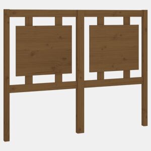 Cabeceira - Cabeceira de cama 125,5x4x100 cm pinho maciço castanho mel